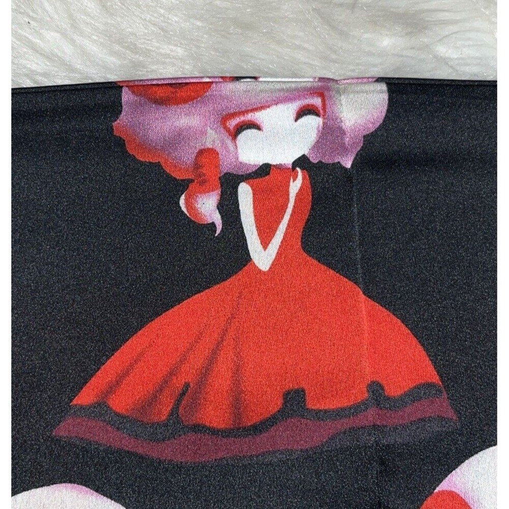 Ladies‎ In Red Dress Scarf Glam Fashionista Rectangle Whimsical - Picture 5 of 6